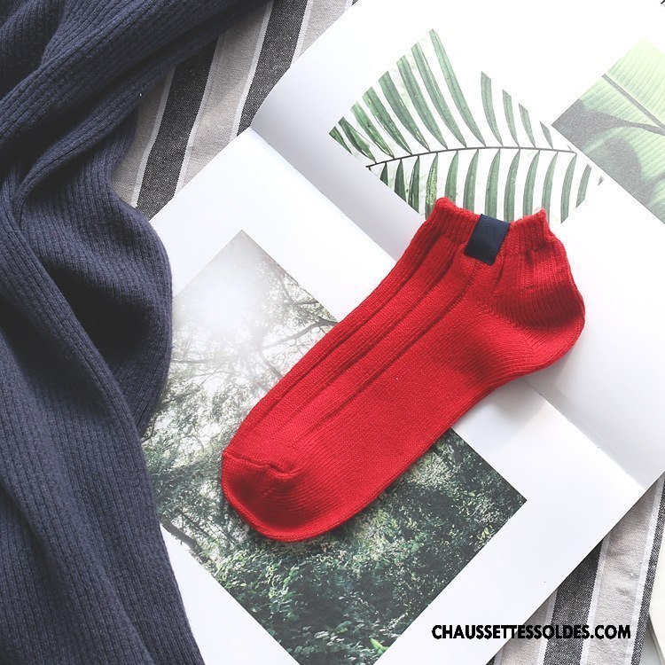 Chaussettes Courtes Homme Nouvelles Arrivées Rétro Printemps Été Chaussette Basse Coupée Femme Pure Vert