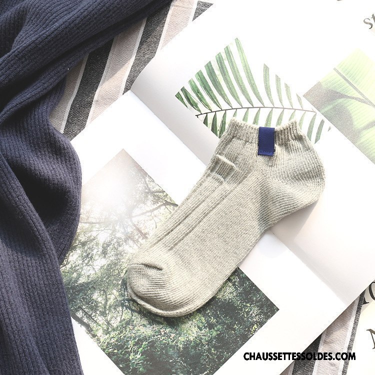 Chaussettes Courtes Homme Nouvelles Arrivées Rétro Printemps Été Chaussette Basse Coupée Femme Pure Vert