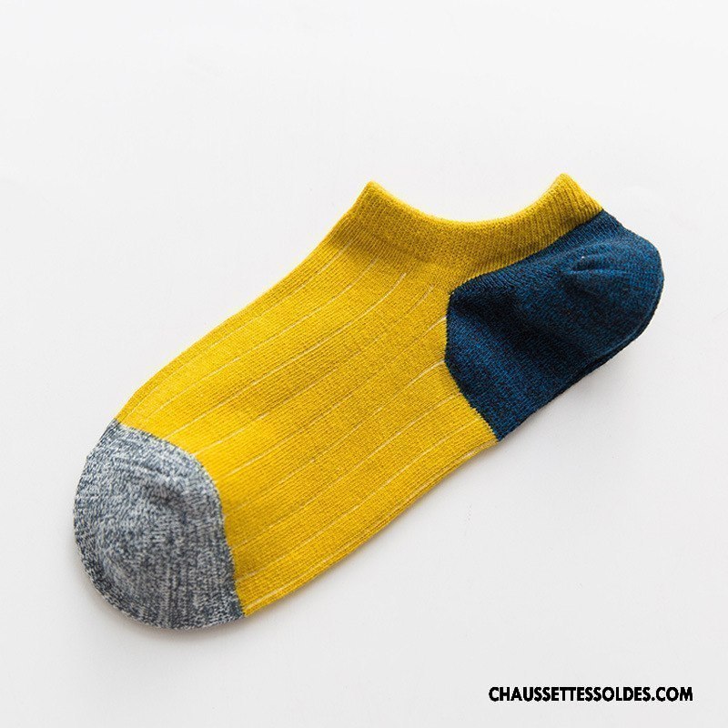 Chaussettes Courtes Homme Personnalité L'automne Le Nouveau Hiver Couleurs Mixtes Vert