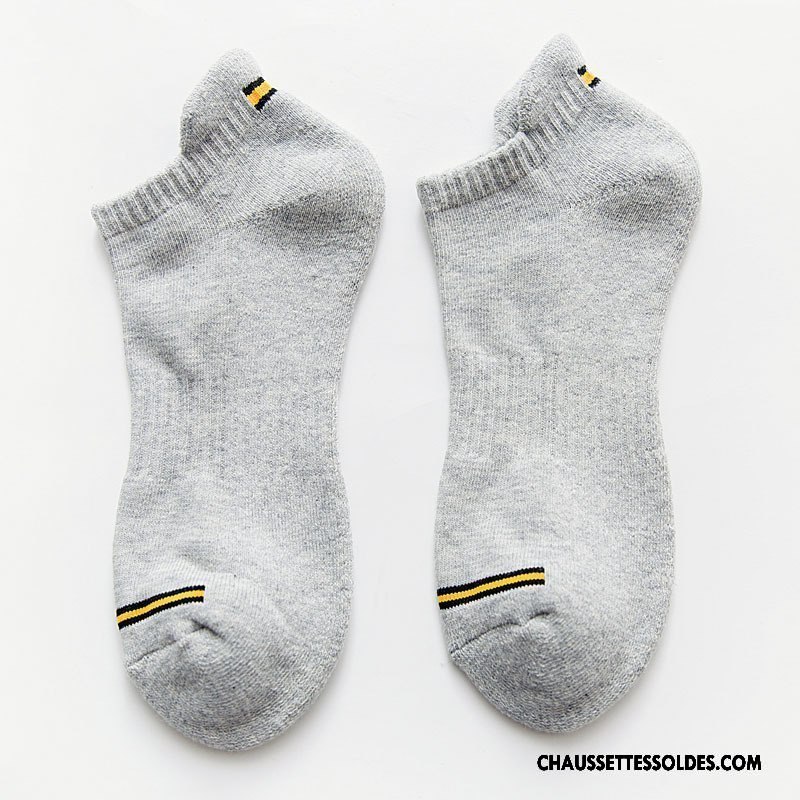 Chaussettes Courtes Homme Poignet Nouvelles Arrivées Chaussette Basse Coupée Basket Escalade Terry Pure Bleu