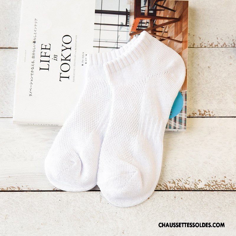 Chaussettes Courtes Homme Respirant 100% Coton Chaussette Courte Le Nouveau L'automne Mouvement Couleurs Mixtes Bordeaux