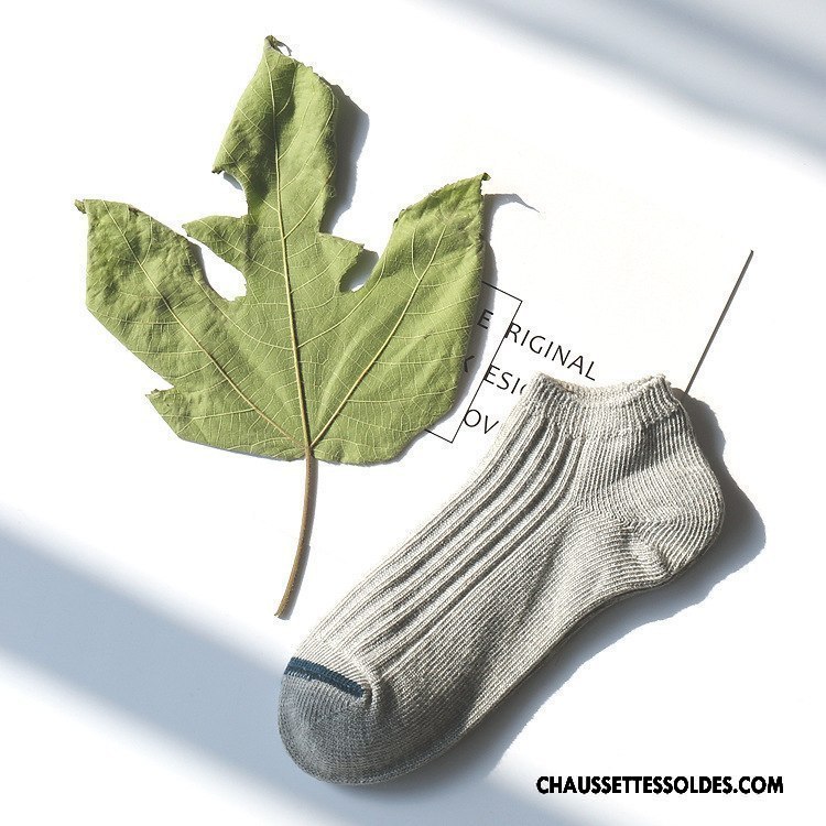 Chaussettes Courtes Homme Respirant Femme Chaussette Basse Coupée 100% Coton Lovers Chaussette Courte Jaune