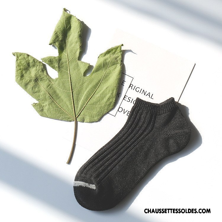 Chaussettes Courtes Homme Respirant Femme Chaussette Basse Coupée 100% Coton Lovers Chaussette Courte Jaune