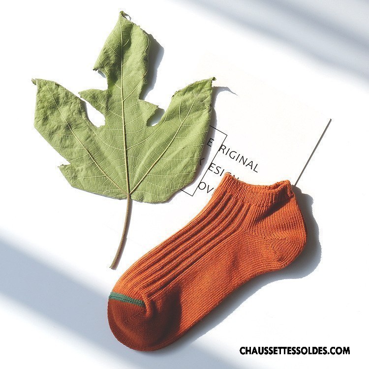 Chaussettes Courtes Homme Respirant Femme Chaussette Basse Coupée 100% Coton Lovers Chaussette Courte Jaune