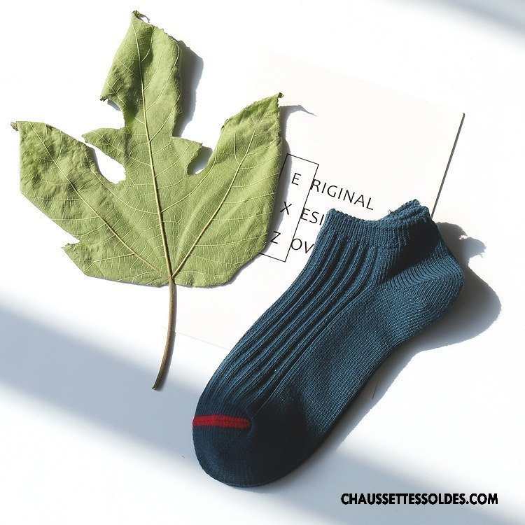 Chaussettes Courtes Homme Respirant Femme Chaussette Basse Coupée 100% Coton Lovers Chaussette Courte Jaune