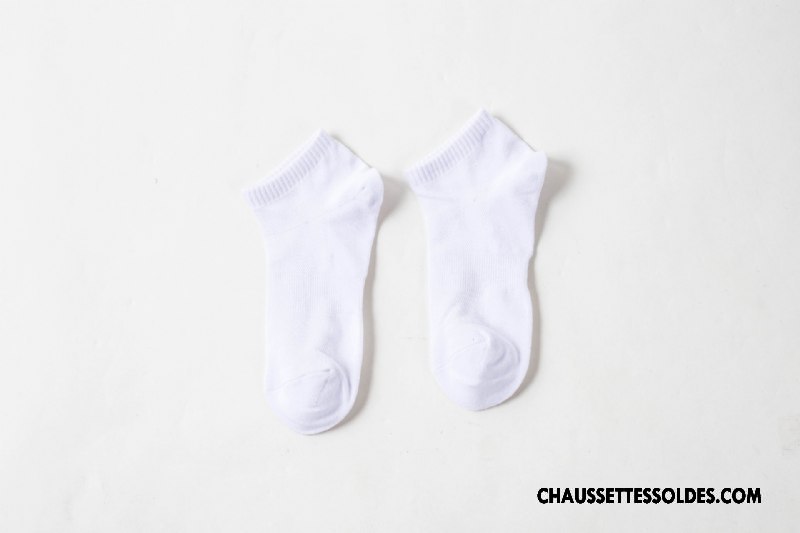 Chaussettes Courtes Homme Respirant Le Nouveau Chaussette Basse Coupée 100% Coton Plaine Tendance Bleu Clair