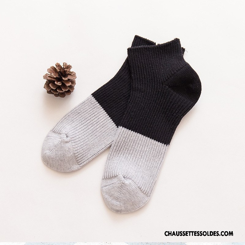 Chaussettes Courtes Homme Rétro Coton Bio L'automne Matelassé Nouvelles Arrivées Hiver Marron / Brun