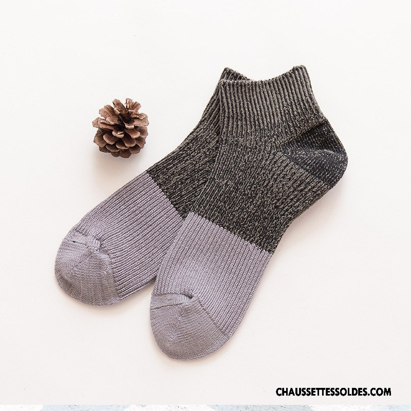 Chaussettes Courtes Homme Rétro Coton Bio L'automne Matelassé Nouvelles Arrivées Hiver Marron / Brun