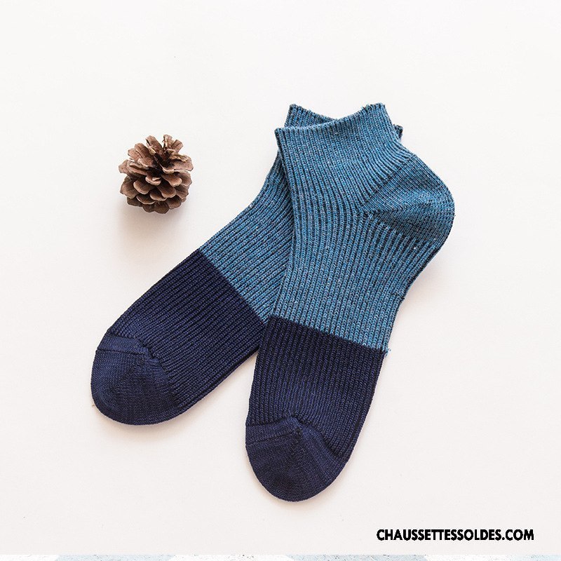 Chaussettes Courtes Homme Rétro Coton Bio L'automne Matelassé Nouvelles Arrivées Hiver Marron / Brun