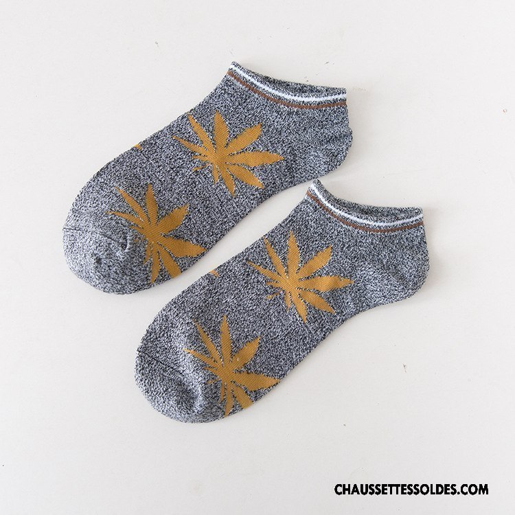 Chaussettes Courtes Homme Rétro Mouvement Chaussettes En Coton Le Nouveau Violet