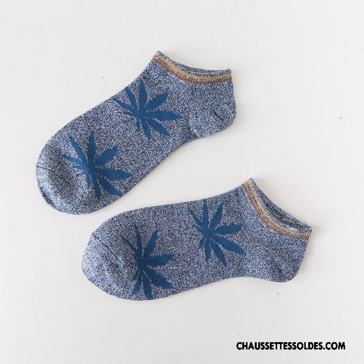 Chaussettes Courtes Homme Rétro Mouvement Chaussettes En Coton Le Nouveau Violet