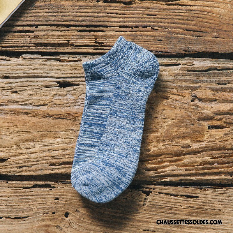 Chaussettes Courtes Homme Rétro Serviette Thermiques Personnalité Plus De Velours Le Nouveau Gris