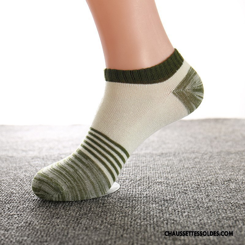 Chaussettes Courtes Homme Rétro Été Printemps Chaussette Basse Coupée Chaussette Courte Style National Couleurs Mixtes Coloré Clair