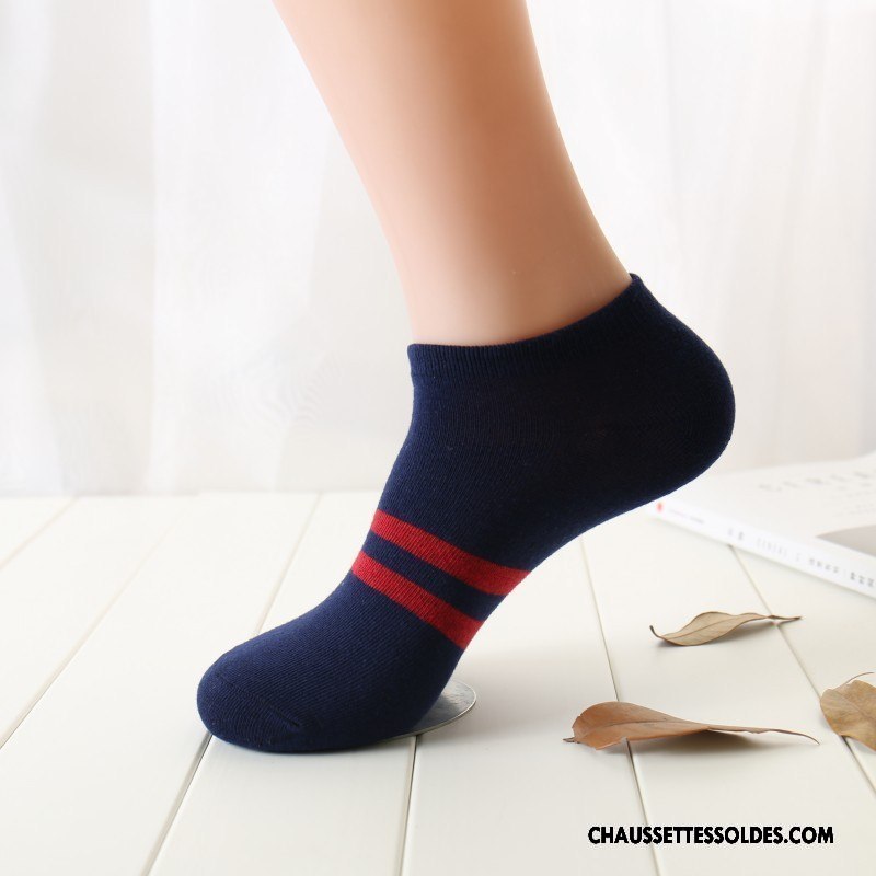 Chaussettes Courtes Homme Rétro Été Printemps Chaussette Basse Coupée Chaussette Courte Style National Couleurs Mixtes Coloré Clair