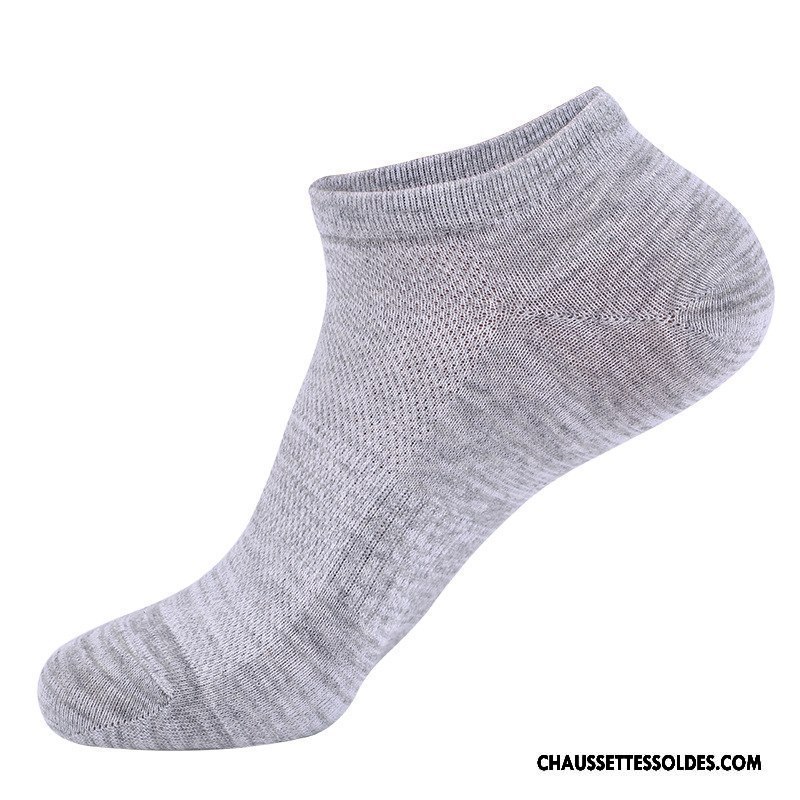 Chaussettes Courtes Homme Séchage Rapide Antibactérien Respirant Invisible Anti-odeur Chaussette Courte Bordeaux