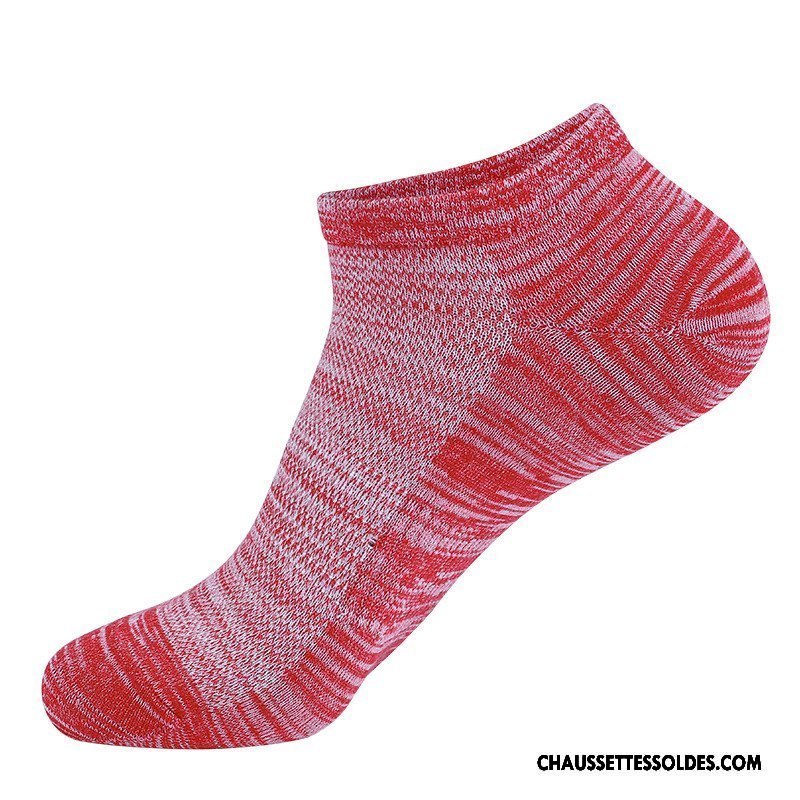 Chaussettes Courtes Homme Séchage Rapide Antibactérien Respirant Invisible Anti-odeur Chaussette Courte Bordeaux