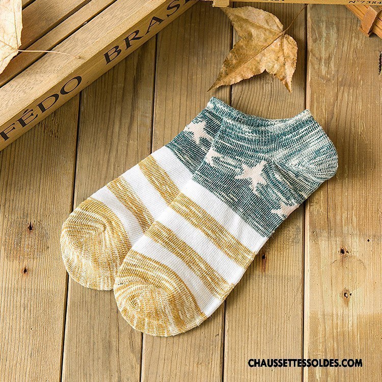Chaussettes Courtes Homme Tendance Hiver L'automne Casual Pentacle Gris