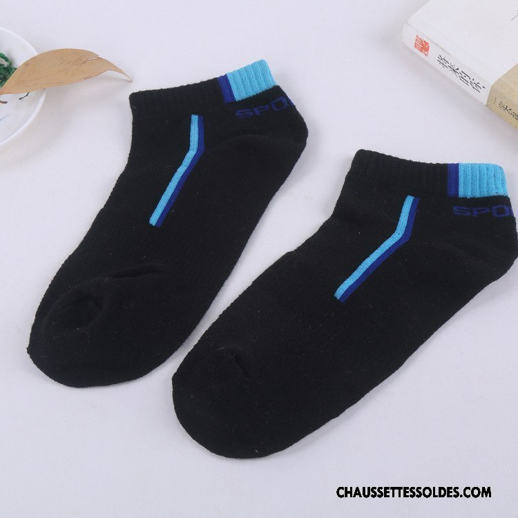 Chaussettes Courtes Homme Été Anti-odeur Chaussette Basse Coupée Antidérapant Absorber La Sueur Mouvement Gris