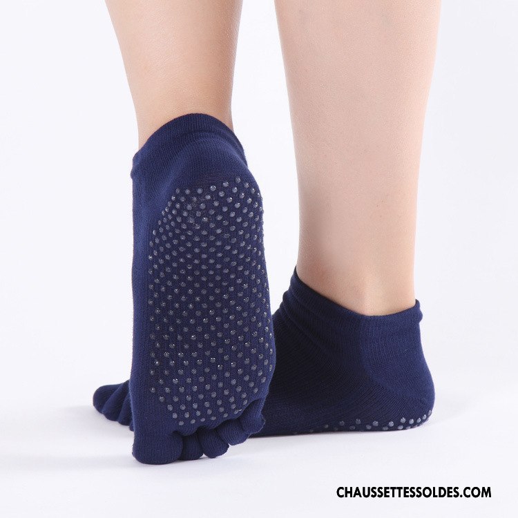 Chaussettes De Yoga Femme Absorber La Sueur Cinq Doigts Coton Bio Mouvement Ouverture Du Pied 100% Coton Bordeaux