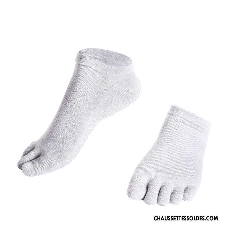 Chaussettes De Yoga Femme Absorber La Sueur Silicone Antidérapant Mouvement Courte Respirant Bleu Marin