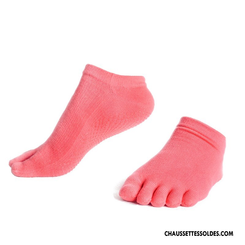 Chaussettes De Yoga Femme Absorber La Sueur Silicone Antidérapant Mouvement Courte Respirant Bleu Marin