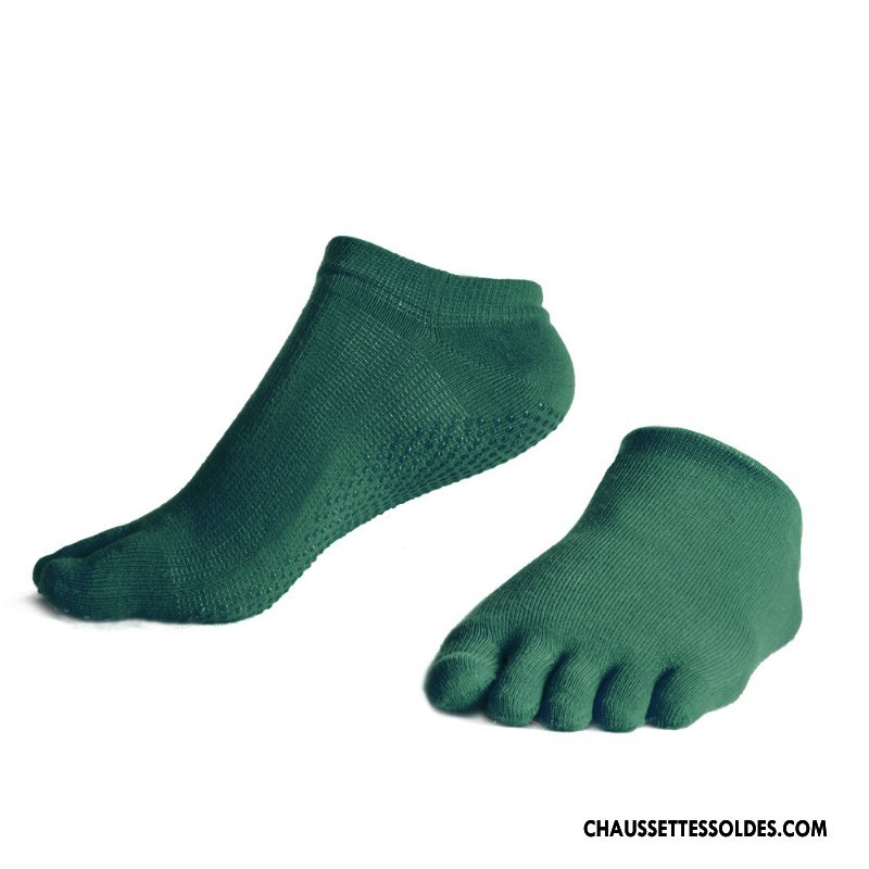 Chaussettes De Yoga Femme Absorber La Sueur Silicone Antidérapant Mouvement Courte Respirant Bleu Marin