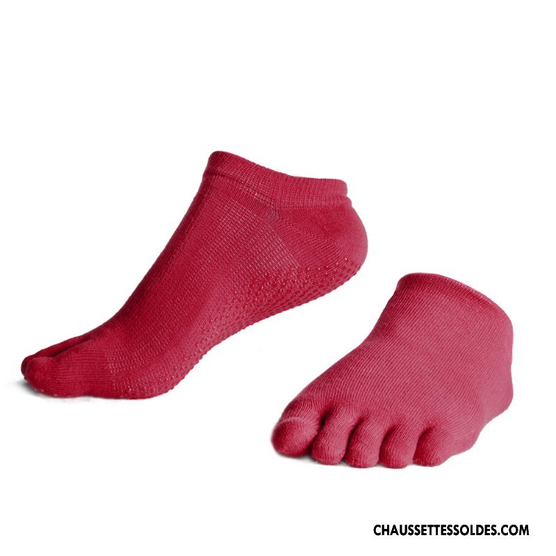 Chaussettes De Yoga Femme Absorber La Sueur Silicone Antidérapant Mouvement Courte Respirant Bleu Marin