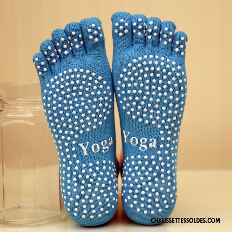 Chaussettes De Yoga Femme Antidérapant Cinq Doigts Matelassé Le Nouveau Jaune