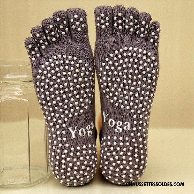 Chaussettes De Yoga Femme Antidérapant Mouvement Homme Cinq Doigts Aptitude Europe Rose