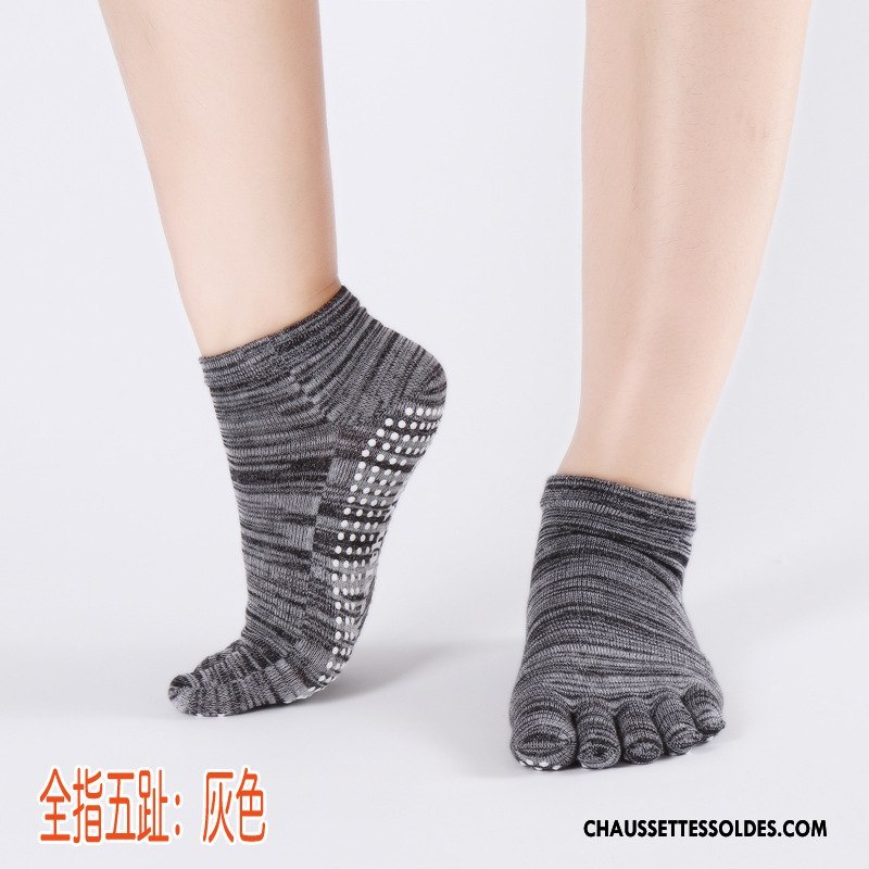 Chaussettes De Yoga Femme Antidérapant Ouverture Du Pied Mouvement Demi-doigt Le Nouveau Cinq Doigts