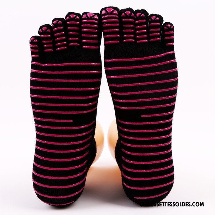 Chaussettes De Yoga Femme Cinq Doigts Antidérapant Europe Violet