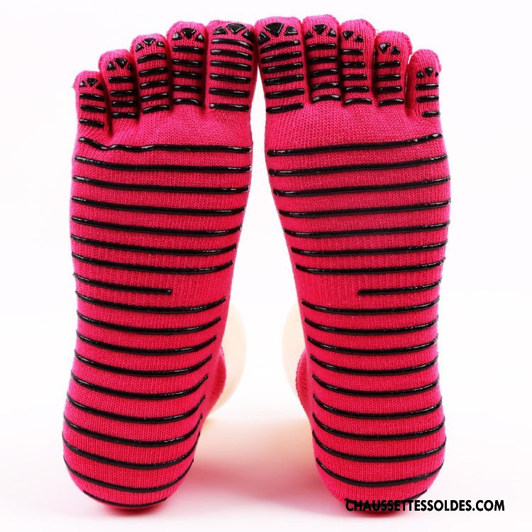 Chaussettes De Yoga Femme Cinq Doigts Antidérapant Europe Violet