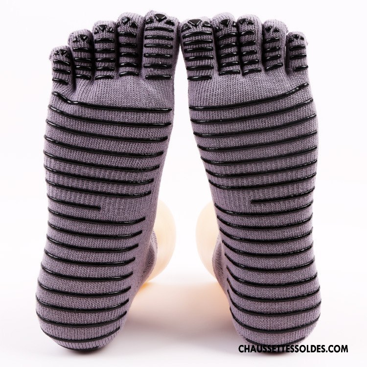 Chaussettes De Yoga Femme Cinq Doigts Antidérapant Europe Violet