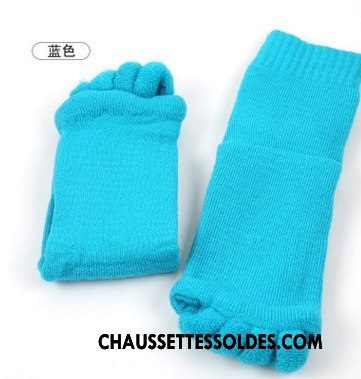 Chaussettes De Yoga Femme Cinq Doigts Doigts Exposés Modèles Féminins Massage Homme Matelassé Blanc
