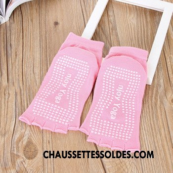 Chaussettes De Yoga Femme Dame Antidérapant Cinq Doigts Danse Mode Coton Bio Vert