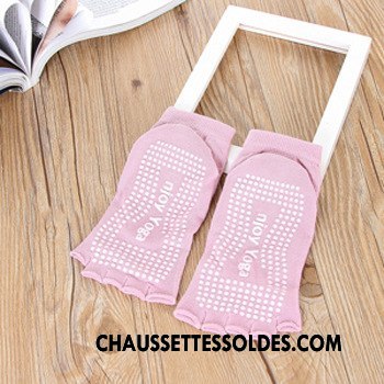Chaussettes De Yoga Femme Dame Antidérapant Cinq Doigts Danse Mode Coton Bio Vert