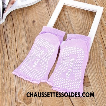Chaussettes De Yoga Femme Dame Antidérapant Cinq Doigts Danse Mode Coton Bio Vert
