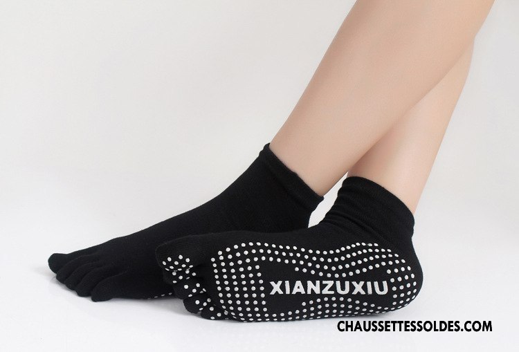 Chaussettes De Yoga Femme Dame Cinq Doigts Antidérapant Danse Europe Gris