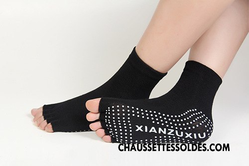 Chaussettes De Yoga Femme Dame Cinq Doigts Antidérapant Danse Europe Gris