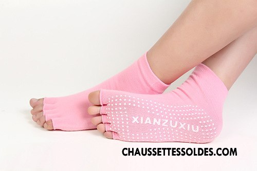 Chaussettes De Yoga Femme Dame Cinq Doigts Antidérapant Danse Europe Gris