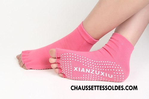 Chaussettes De Yoga Femme Dame Cinq Doigts Antidérapant Danse Europe Gris