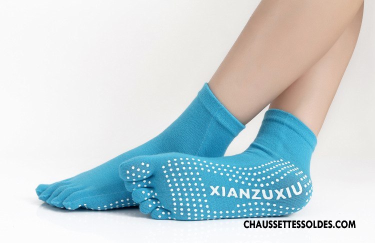 Chaussettes De Yoga Femme Dame Cinq Doigts Antidérapant Danse Europe Gris
