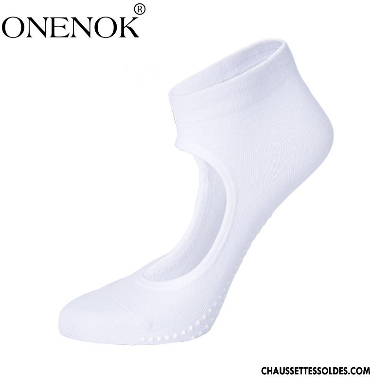 Chaussettes De Yoga Femme Dame Matelassé Antidérapant Pure Bleu