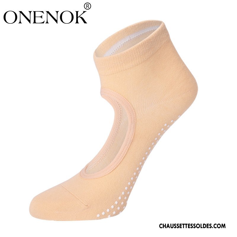 Chaussettes De Yoga Femme Dame Matelassé Antidérapant Pure Bleu