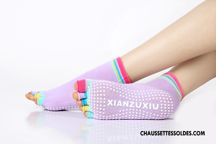Chaussettes De Yoga Femme Doigts Exposés Métier Nouvelles Arrivées Antidérapant Courte Anti-odeur Vert Foncé