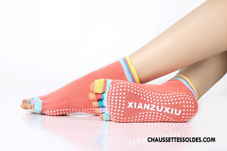 Chaussettes De Yoga Femme Doigts Exposés Métier Nouvelles Arrivées Antidérapant Courte Anti-odeur Vert Foncé