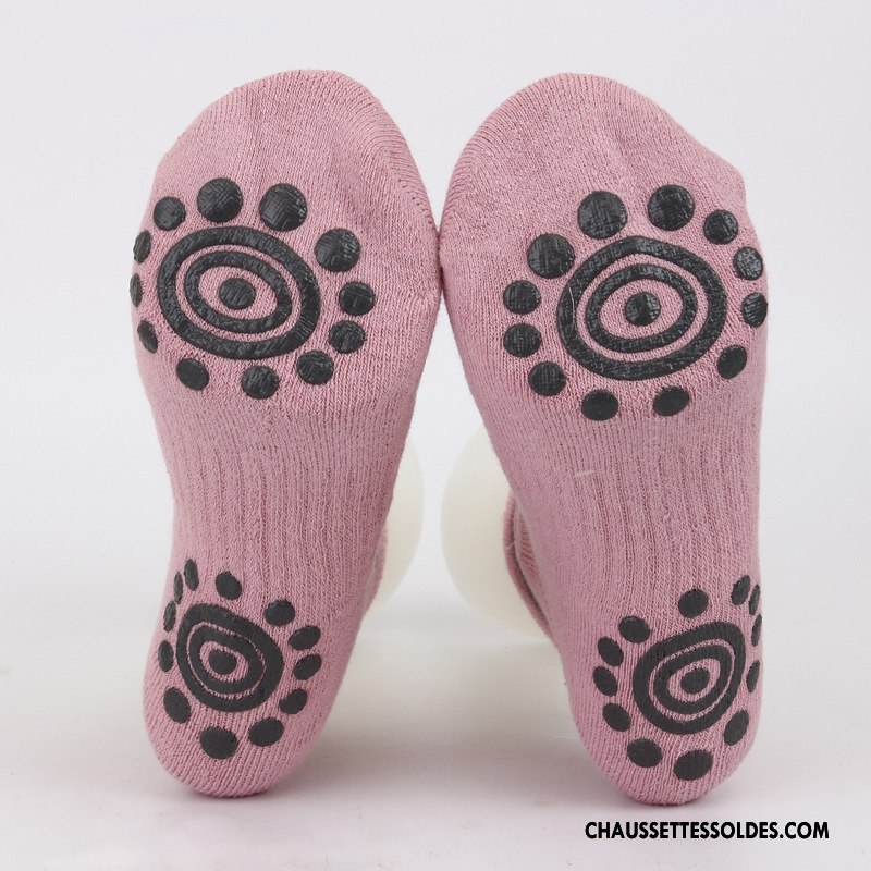 Chaussettes De Yoga Femme Europe Dame Mouvement Chaussette Basse Coupée Silicone Coton Bio Blanc