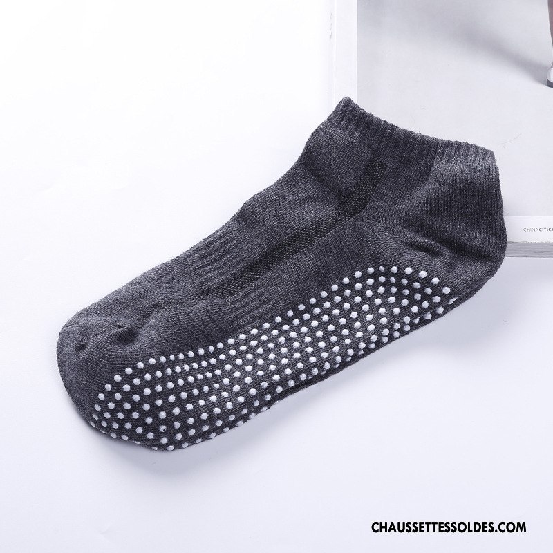 Chaussettes De Yoga Femme Mouvement Antidérapant Anti-odeur Chaussette Courte Homme Haute Qualité Gris Clair