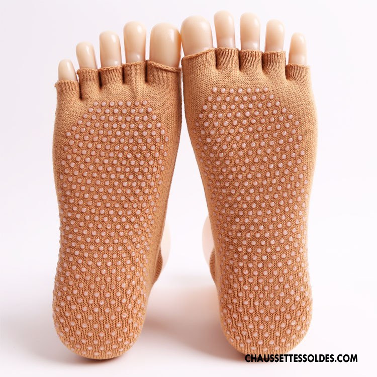 Chaussettes De Yoga Femme Mouvement Dos Nu Ouverture Du Pied Dame Antidérapant Aptitude Bordeaux