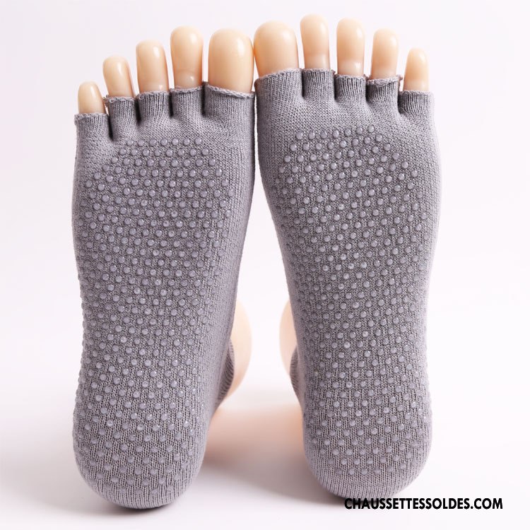 Chaussettes De Yoga Femme Mouvement Dos Nu Ouverture Du Pied Dame Antidérapant Aptitude Bordeaux